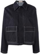Marni Denim Shirt Jacket, Women's, Size: 42, Blue, Cotton/cashmere