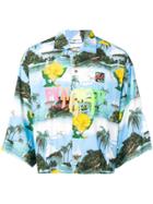 Doublet Paradise Print Shirt - Blue