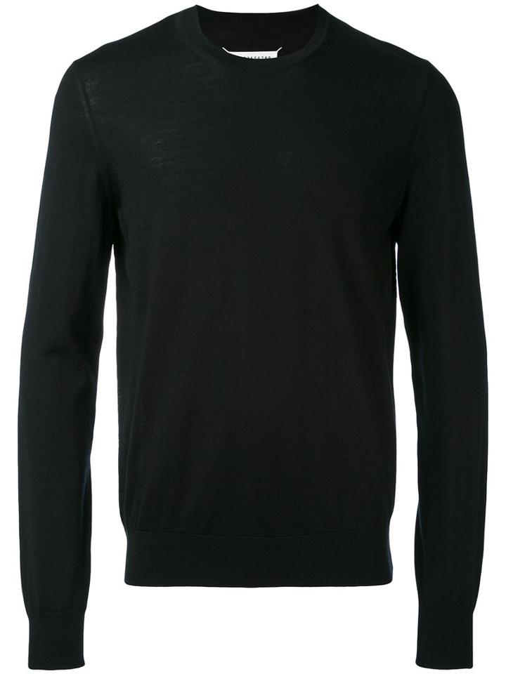 Maison Margiela - Classic Crew Neck Jumper - Men - Wool - Xxl, Black, Wool