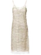 Ermanno Scervino Embroidered Midi Dress - Green