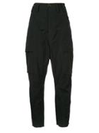 Song For The Mute Kick Cropped Cargo Pants - Black