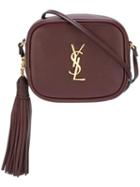 Saint Laurent 'monogram Blogger' Crossbody Bag, Women's, Pink/purple, Calf Leather