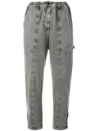 Stella Mccartney Faded Cropped Trousers - Grey