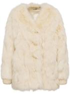 Miu Miu Fur Jacket - White