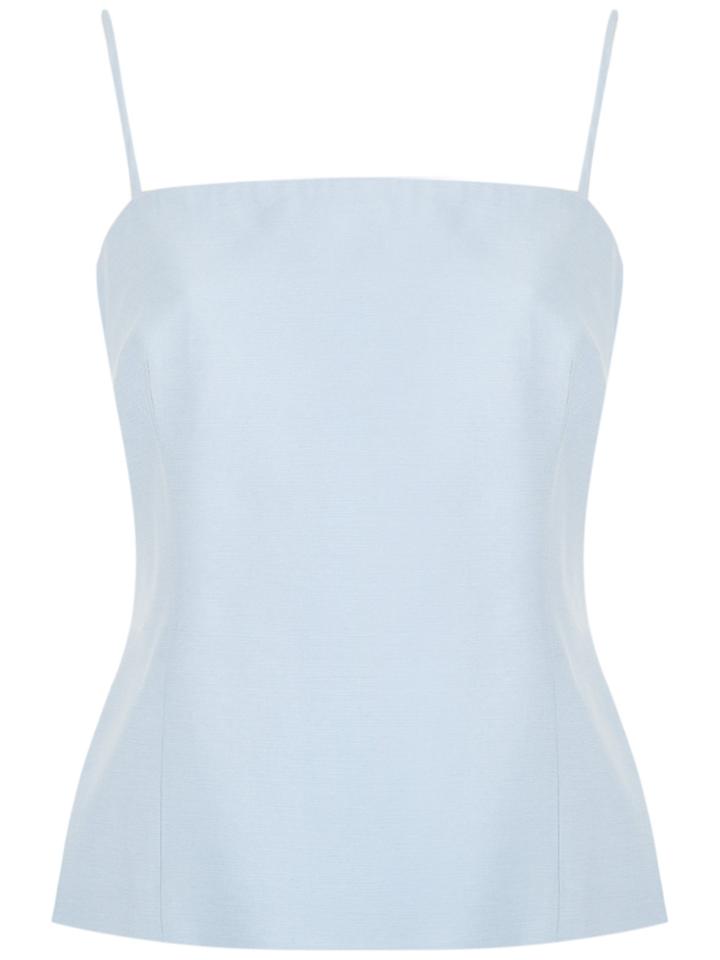Giuliana Romanno Spaghetti Straps Top - Blue