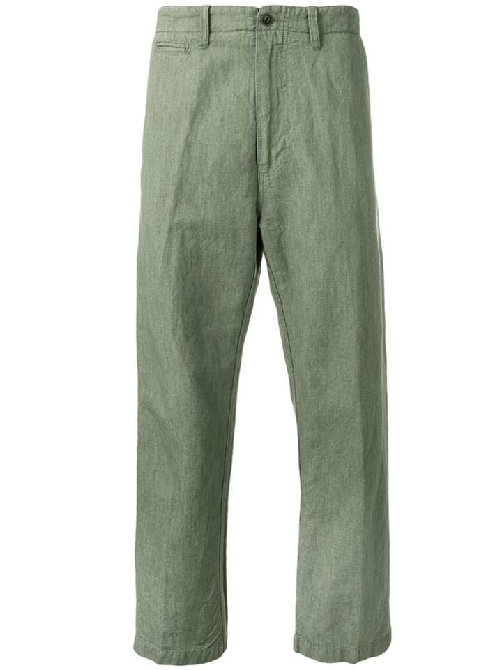East Harbour Surplus Straight-leg Tailored Trousers - Green