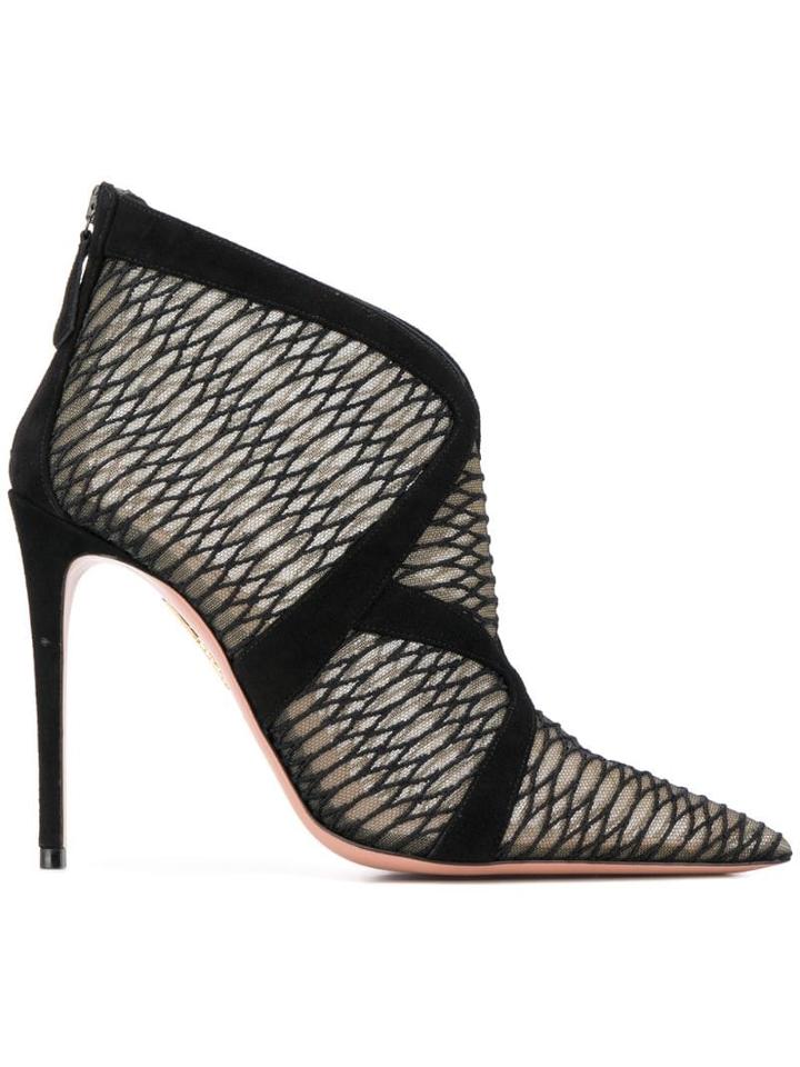 Aquazzura So Vera 105 Booties - Black