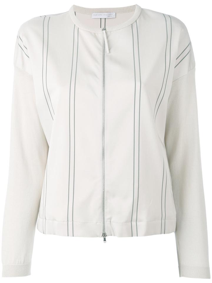 Fabiana Filippi Lightweight Jacket, Women's, Size: 40, Nude/neutrals, Cotton/spandex/elastane/viscose