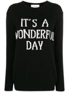 Alberta Ferretti It's A Wonderful Day Sweater - Black