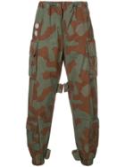 Off-white Camouflage Print Trousers - Green