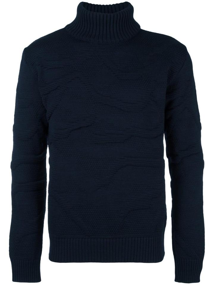 S.n.s. Herning 'interim' Roll Neck Jumper - Blue