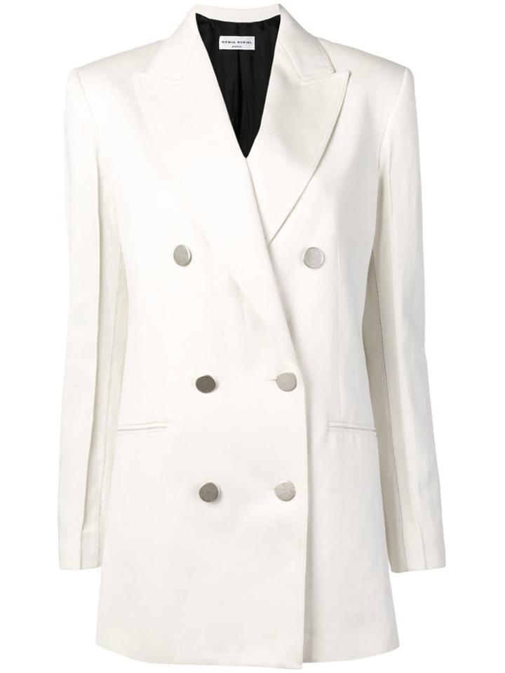 Sonia Rykiel Double Breasted Blazer - White