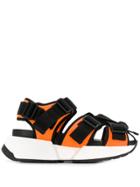 Mm6 Maison Margiela Safety Strap Platform Sandals - Orange