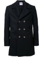 Wan Hung 3d Detail Double Breasted Coat, Men's, Size: 50, Black, Wool