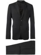 Emporio Armani Classic Formal Suit, Men's, Size: 52, Black, Virgin Wool/cupro