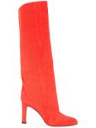 Marskinryyppy Knee High Boots - Red