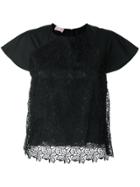 Giamba Lace Front Top - Black