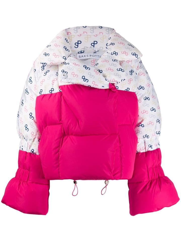 Saks Potts Contrast Padded Jacket - White