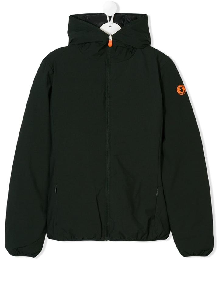 Save The Duck Kids Reversible Padded Coat - Green
