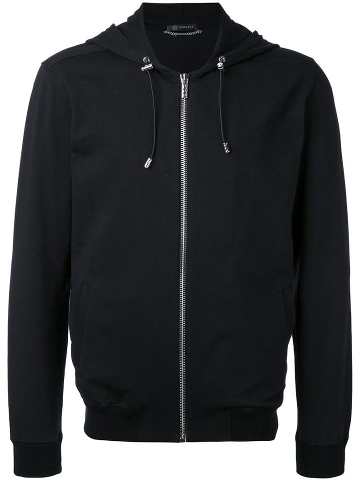 Versace - Medusa Back Detail Hoodie - Men - Cotton/spandex/elastane - Xl, Black, Cotton/spandex/elastane