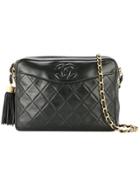 Chanel Pre-owned Cc Fringe Chain Shoulder Bag - Black