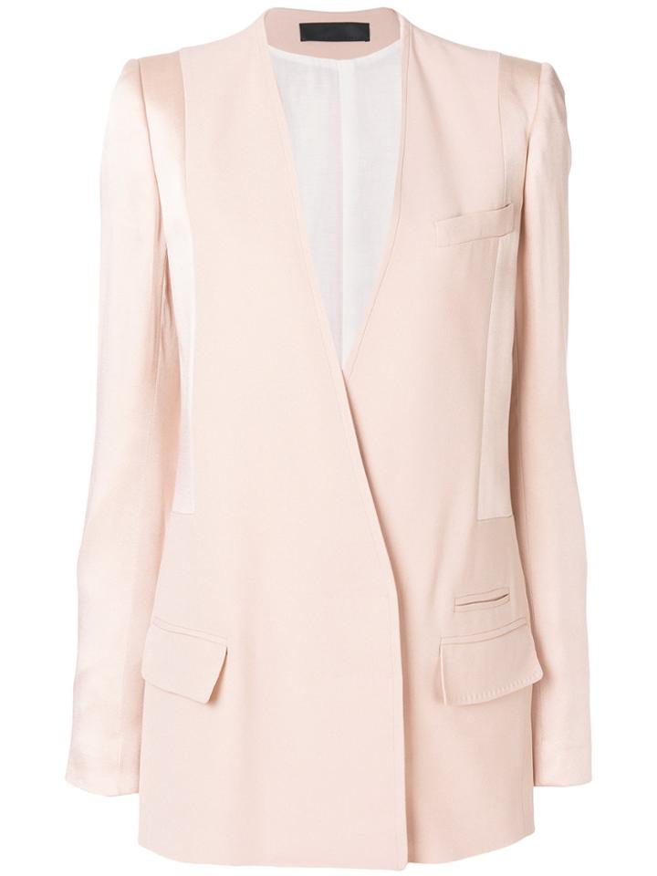 Haider Ackermann Deep V-neck Blazer - Pink & Purple