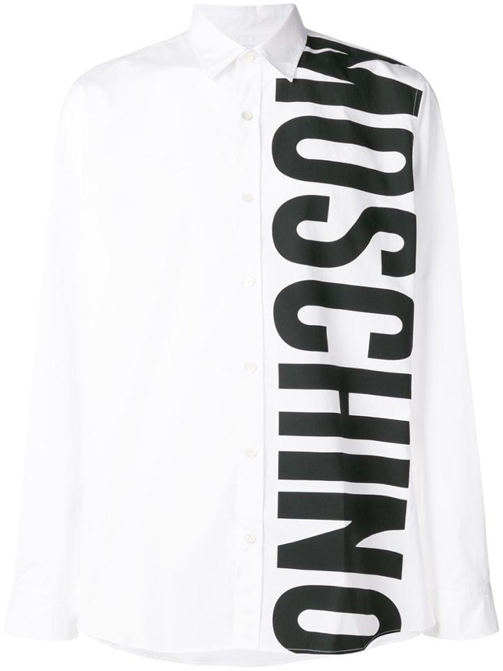 Moschino Brand Printed Shirt - White