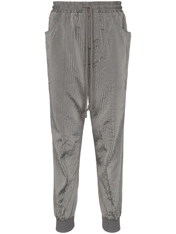Song For The Mute Tonal Stripe Track Pants - Grey
