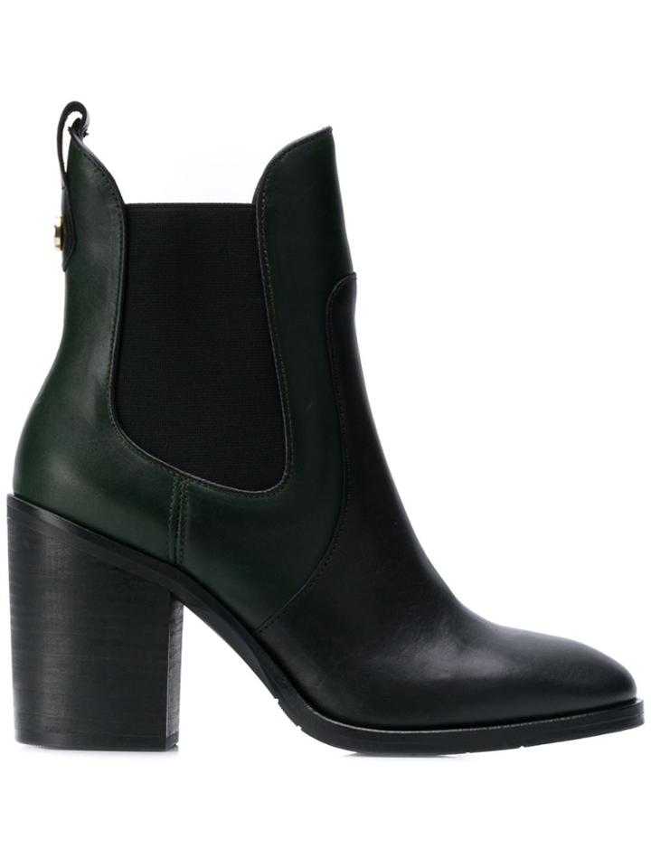 Tommy Hilfiger Block-heel Ankle Boots - Black