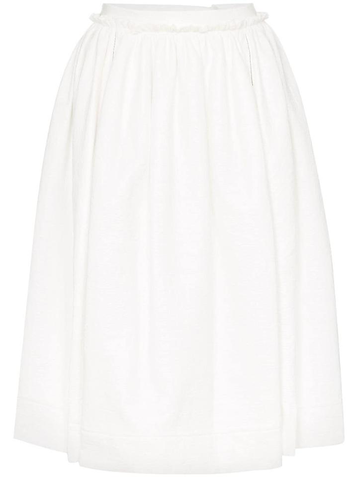 Marni Midi Circle Skirt - White