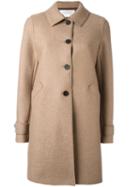 Harris Wharf London Single Breasted Coat, Women's, Size: 44, Brown, Polyester/virgin Wool