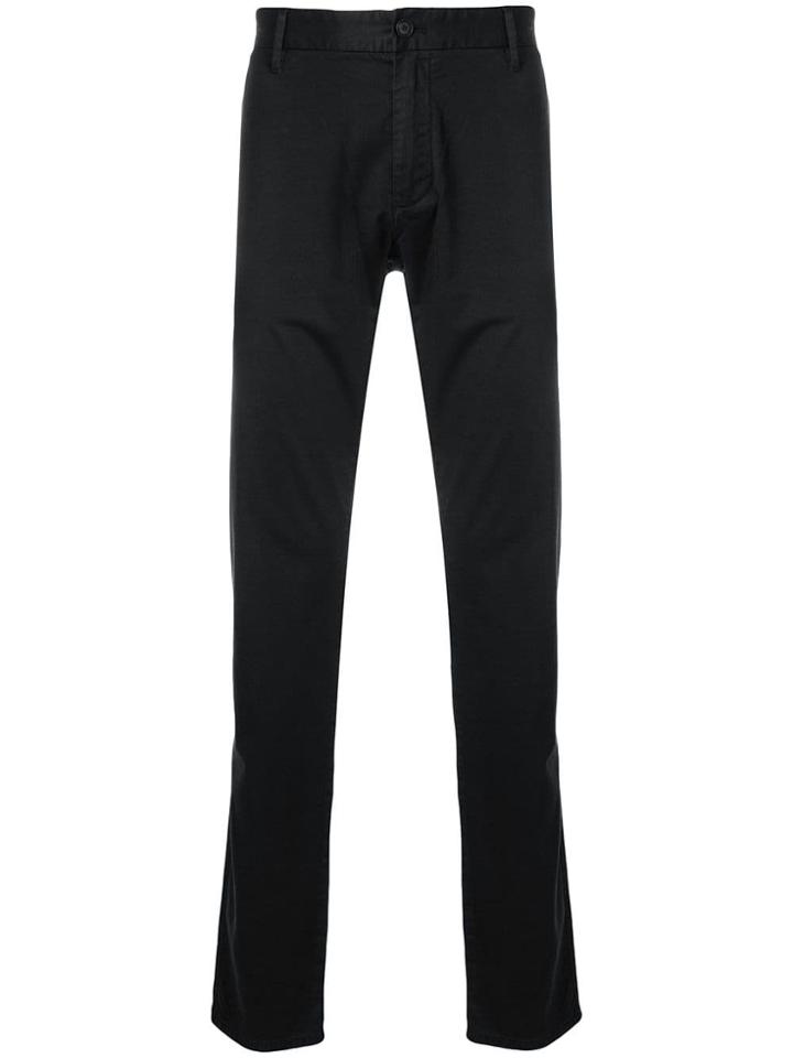 Emporio Armani Regular Chino Trousers - Black