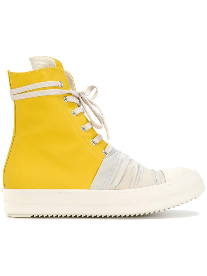 Rick Owens Drkshdw Lace-up Hi-top Sneakers - Yellow & Orange
