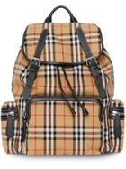 Burberry The Large Rucksack In Vintage Check - Yellow