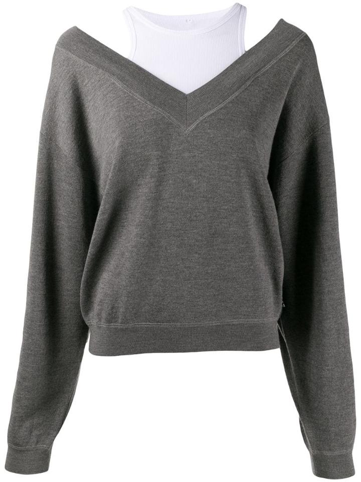 T By Alexander Wang Tank Top Jumper - Grey