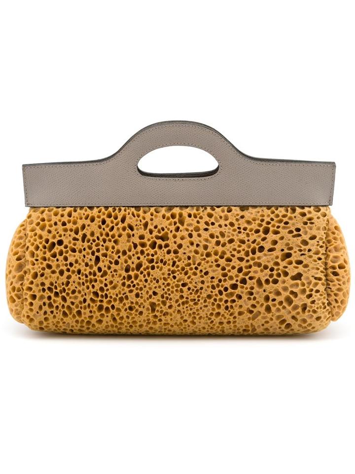 Zilla Artificial Sponge Clutch, Women's, Grey, Leather/polyurethane