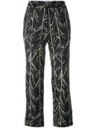 Proenza Schouler Branch Print Trousers - Black