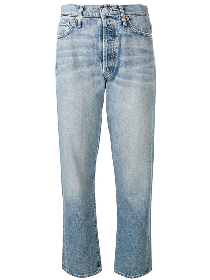 Mother Faded Slim Jeans - Blue