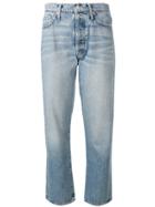 Mother Faded Slim Jeans - Blue