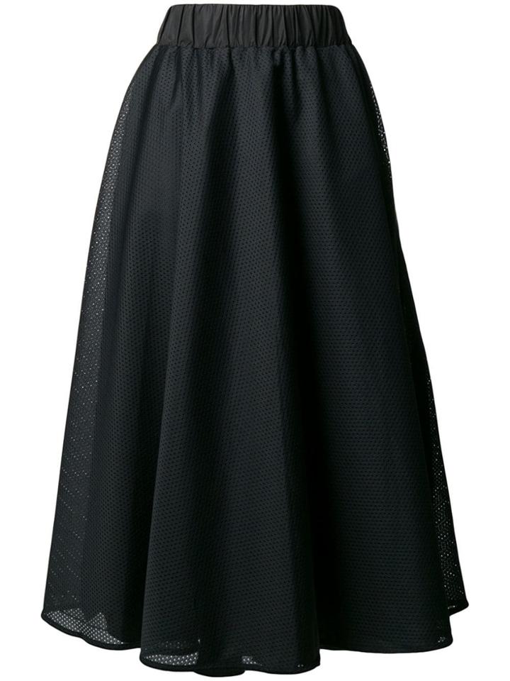 No Ka' Oi Side Stripe Mesh Skirt - Black