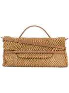 Zanellato - Top Zip Tote Bag - Women - Raffia/leather - One Size, Women's, Nude/neutrals, Raffia/leather