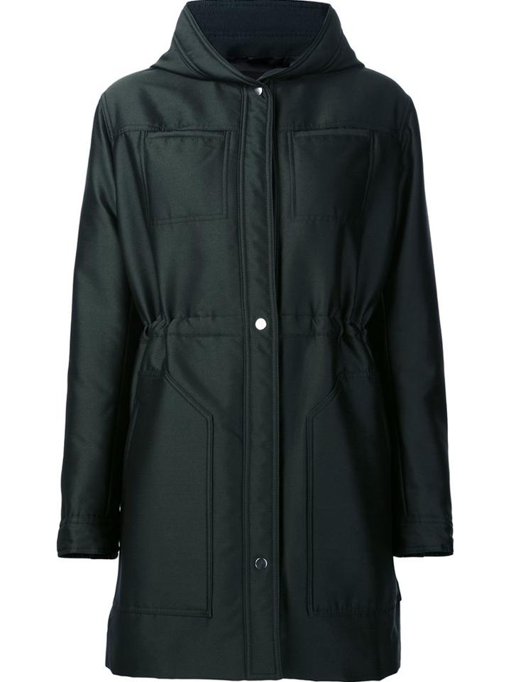 Carven Snap Fastening Hooded Coat
