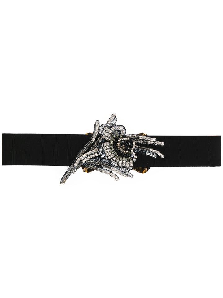No21 Embellished Buckle Belt - Black