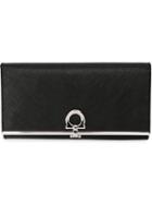 Salvatore Ferragamo Gancio Logo Purse, Women's, Black, Calf Leather