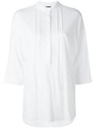 Aspesi - Mandarin Collar Shirt - Women - Cotton - Xs, White, Cotton