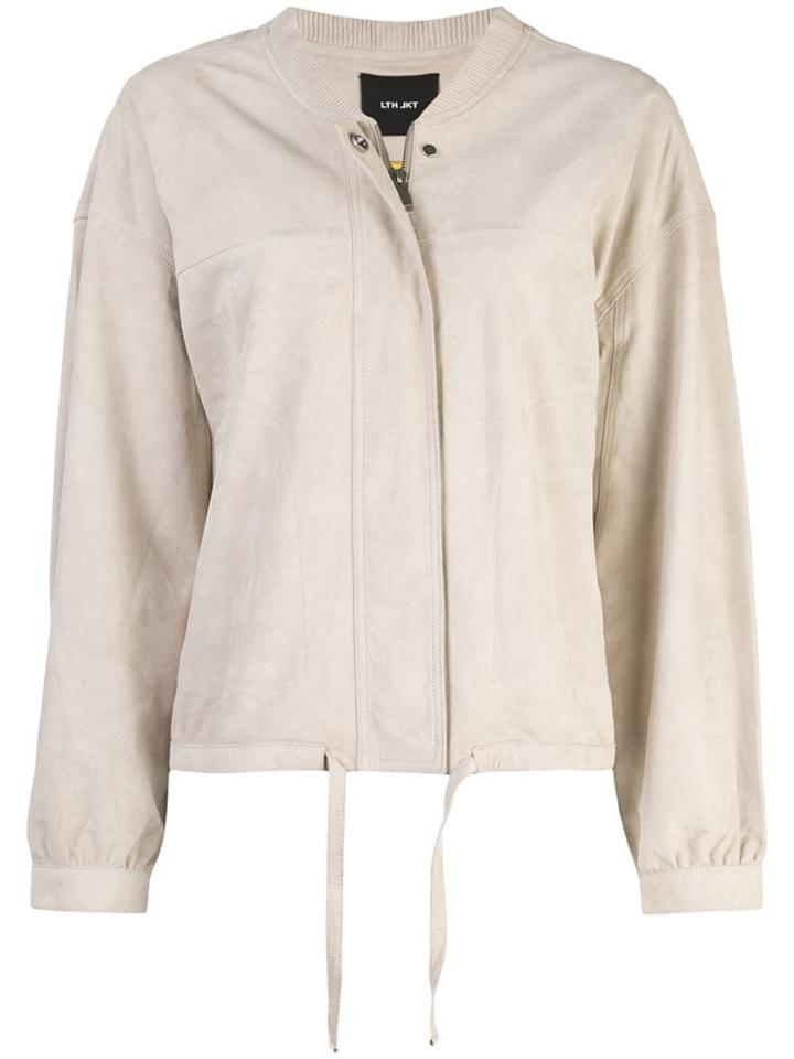 Lth Jkt Amy Leather Jacket - Neutrals