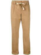 Dorothee Schumacher Belted Straight Trousers - Brown