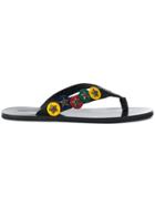 Dsquared2 Star Badge Applique Sandals - Black