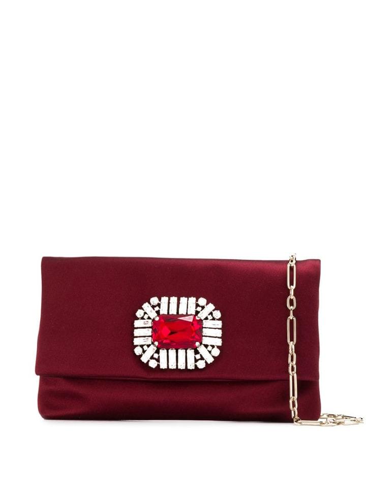 Jimmy Choo Titania Clutch Bag - Red