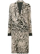 Haider Ackermann Animal Print Single Breasted Coat - Neutrals